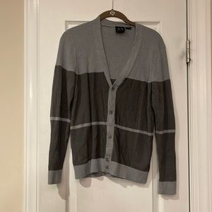 mens Armani Exchange v neck sweater lightweight 80% Raylon 18% nylon 2% spandex